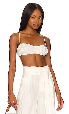 L'Academie Comilly Bralette Top in White from Revolve.com | Revolve Clothing (Global)