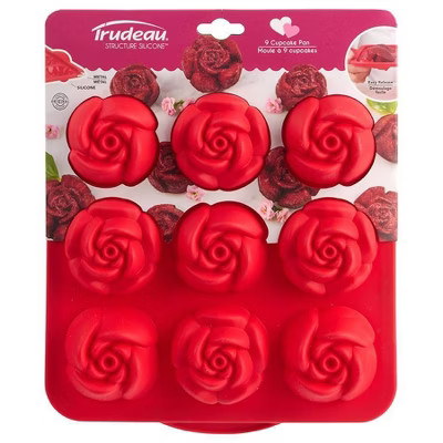 Trudeau 10.86" Valentine Rose Baking Pan Pink | Target