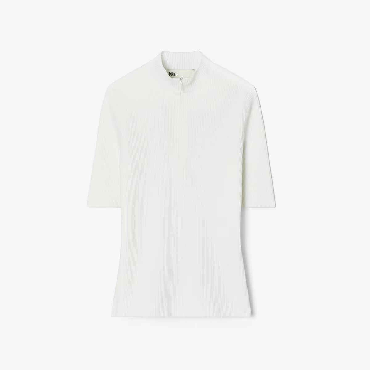 Half-Zip Crewneck Sweater: Women's Designer Sweaters | Tory Burch | Tory Burch (US)