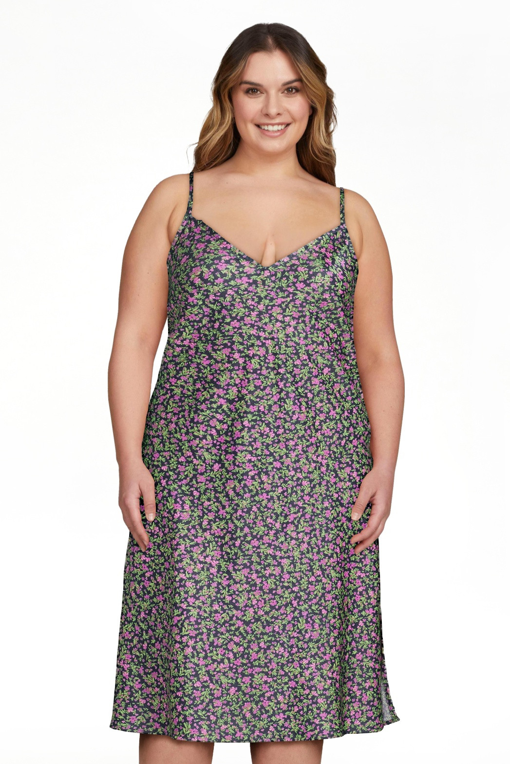 Time and Tru Women's Bias Cut Slip Dress | Walmart (US)
