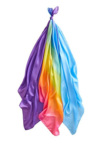 Sarah's Silks Set of 3 Playsilks | Rainbow, Sky Blue, and Purple | Amazon (US)