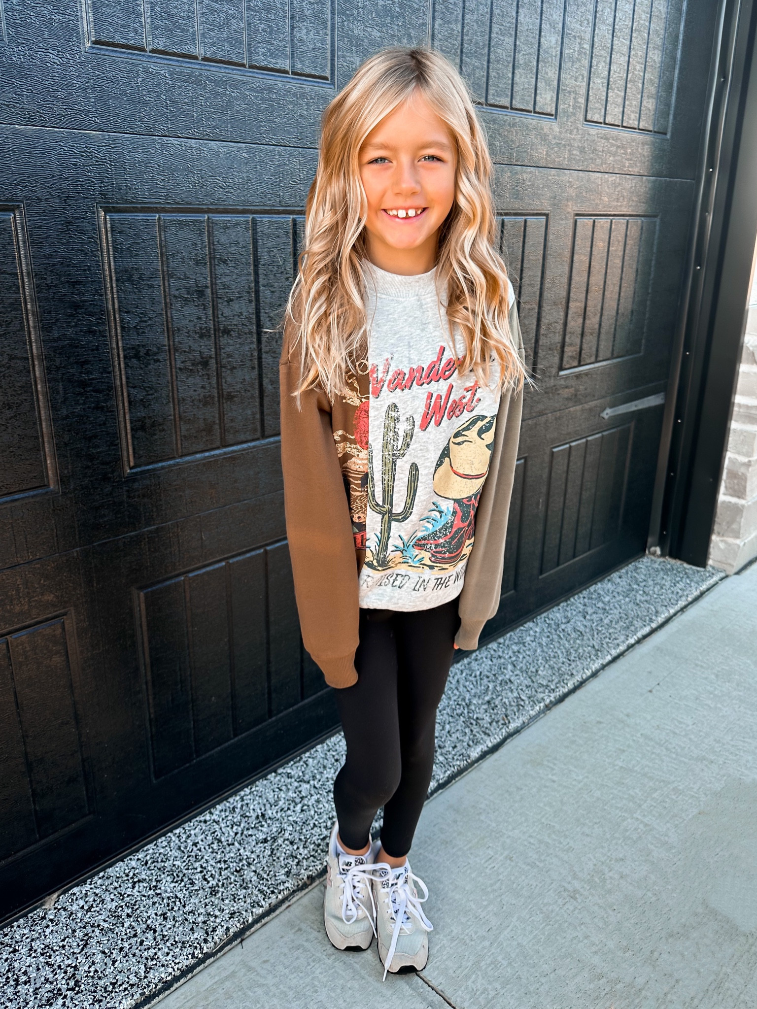 Patchwork sweatshirt for kids. Inside is SO soft and cozy. This is the size XS on Breck (which is a 6/7) 
*this is a mom and me style 

#LTKstyletip #LTKunder100 #LTKkids