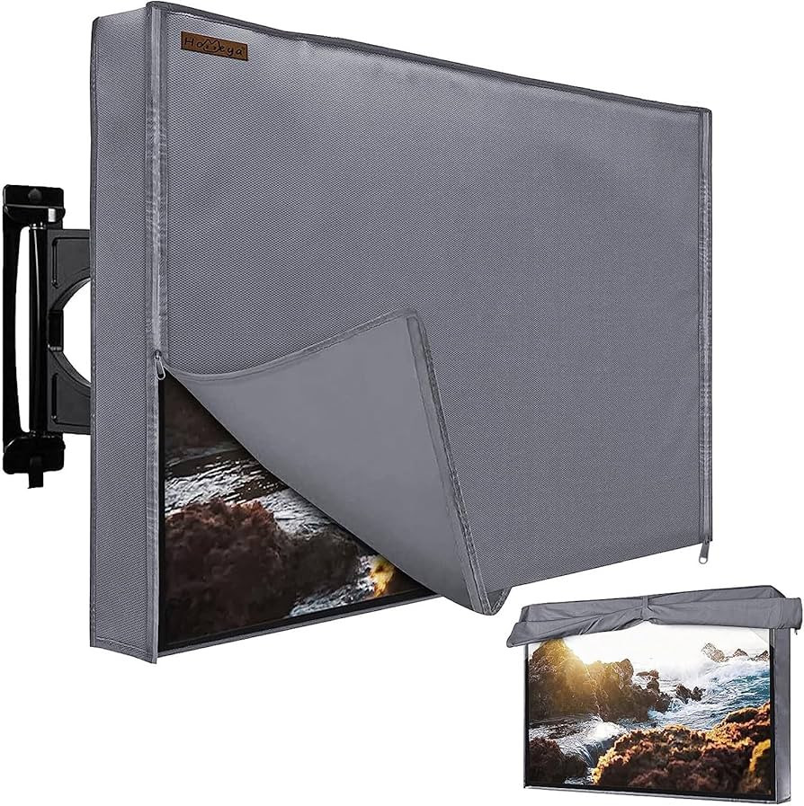 HOMEYA Outdoor TV Cover 52-55 Inches, 600D Heavy Duty Weatherproof TV Enclosure with Front Flap, ... | Amazon (US)