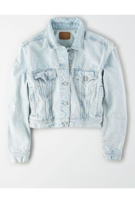 AE Classic Denim Jacket Women's Blue XXS | American Eagle Outfitters (US & CA)