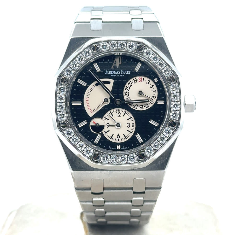 Pre-owned Audemars Piguet Royal Oak Automatic Diamond Black Dial Mens Watch 26125ST.ZZ.D002CR.01 | Jomashop.com & JomaDeals.com