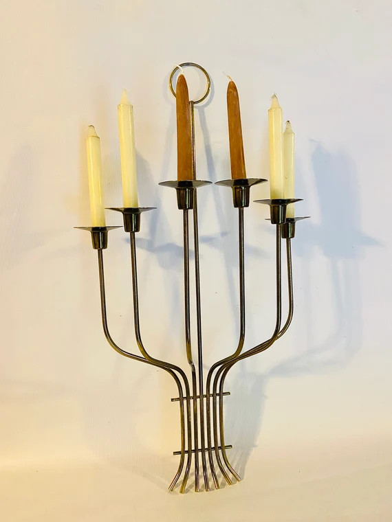 Vintage mid century wall sconce | Etsy (US)
