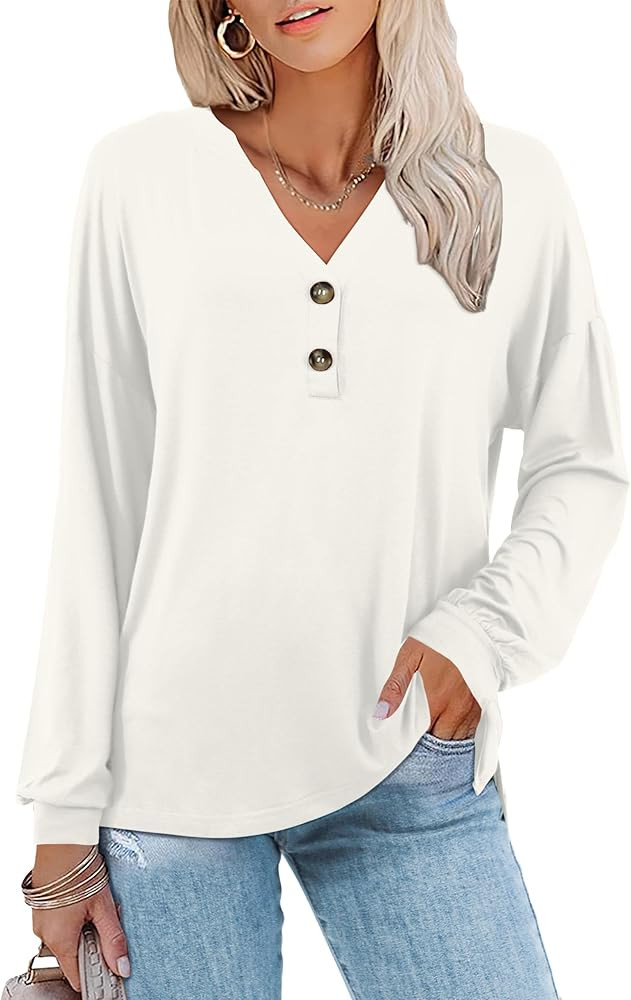 Womens v Neck top | Amazon (US)