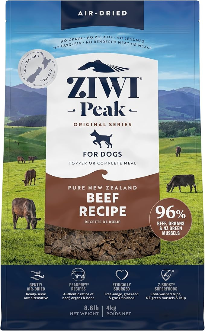 ZIWI Peak Air-Dried Dog Food – Beef - All Natural, High Protein, Grain Free, Limited Ingredient... | Amazon (US)