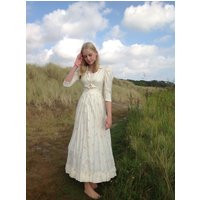 Antique Floral Cotton Day Dress Victorian Never Worn | Etsy (US)