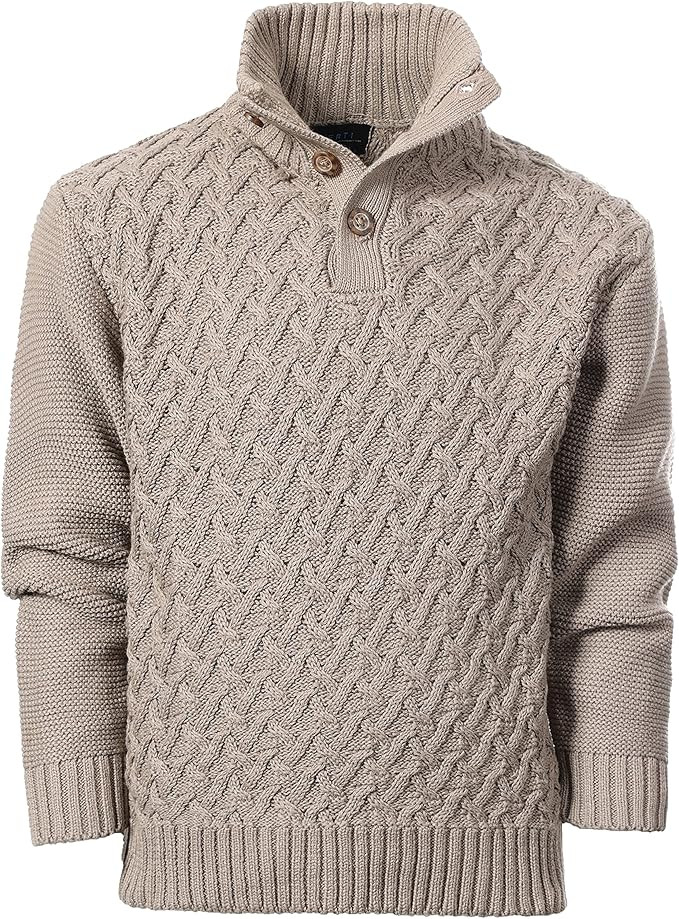 Gioberti Kids and Boys Mock Neck Pullover Knitted Sweater | Amazon (US)