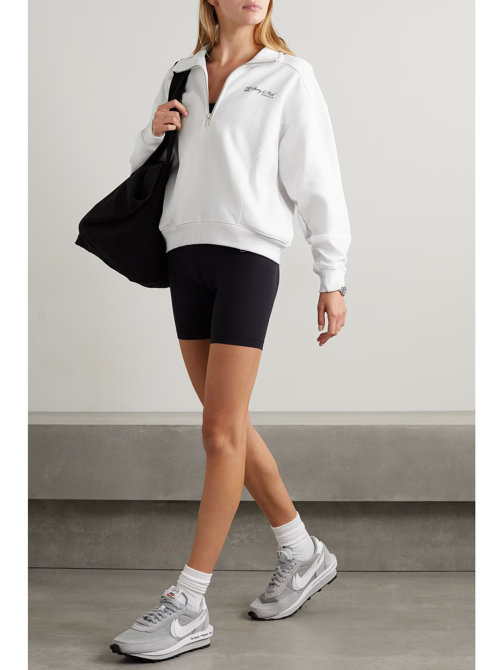 Fitness Club printed cotton-jersey sweatshirt | NET-A-PORTER (US)
