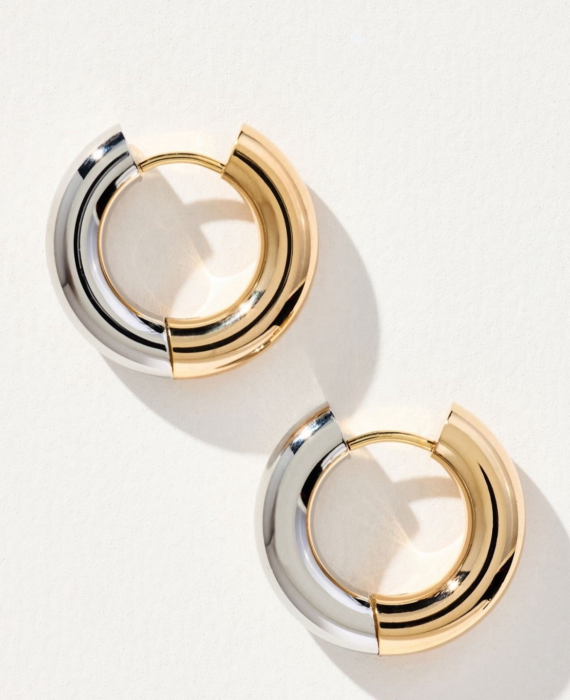 Mixed metal huggie earrings. These check all the boxes for me as someone who isn’t big on jewelry! Extra 40% off friends! #anthrosale #mixedmetal #earringss

#LTKFindsUnder50 #LTKSaleAlert #LTKStyleTip