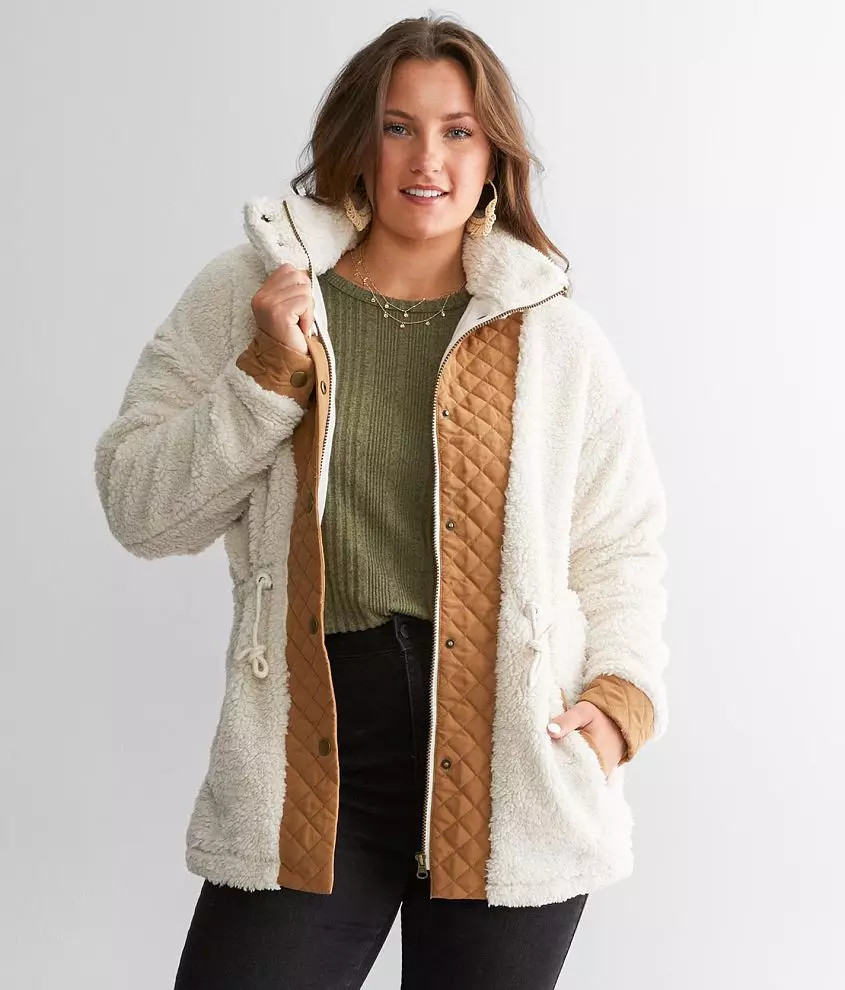 Pieced Sherpa Jacket | Buckle