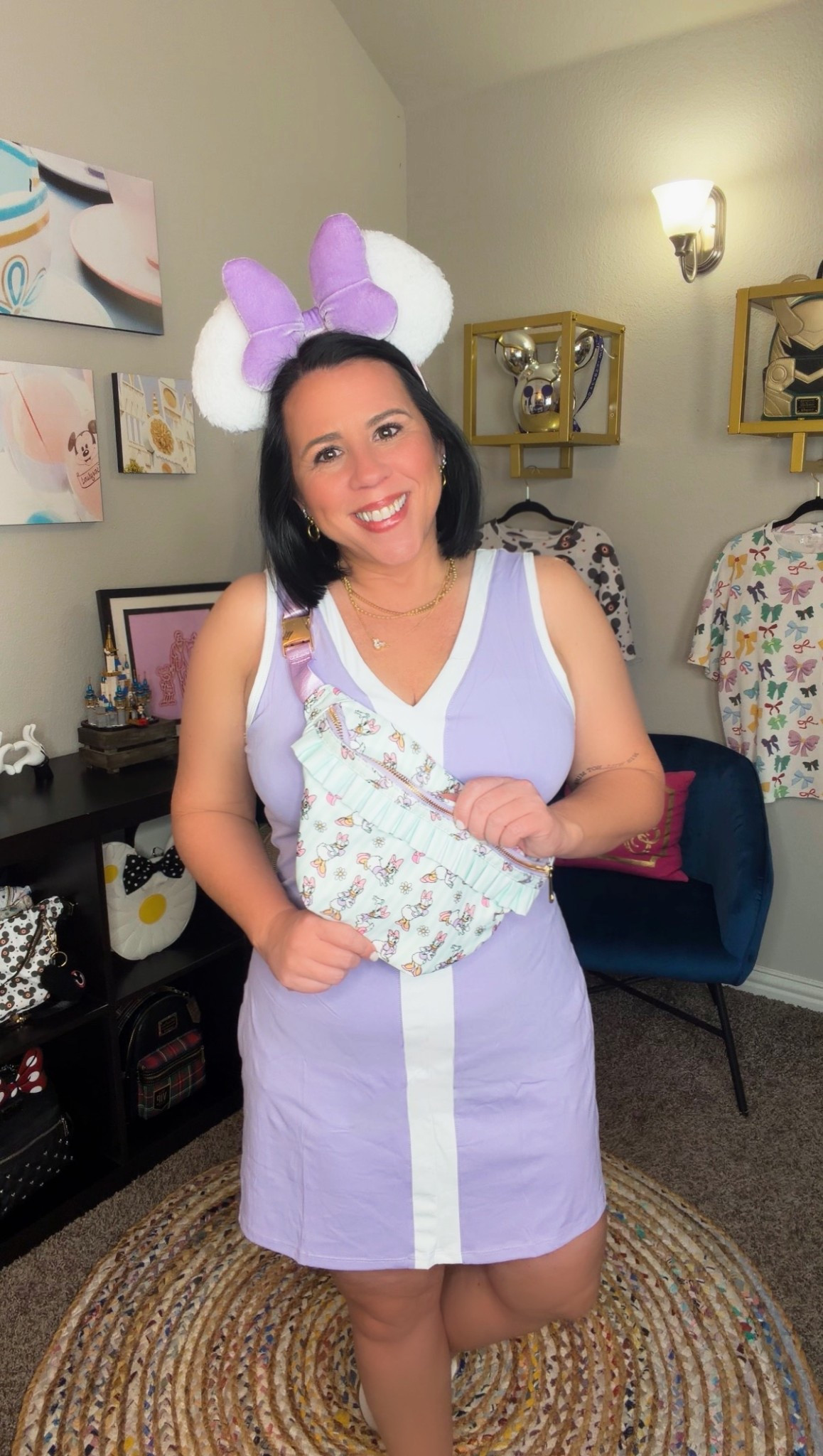 POV: you planned the outfit around the ears 💜

This is your reminder that a good park outfit = cute, breathable, and hands-free. This athletic dress is SO easy for long Disney days, and this belt bag keeps all the essentials close (and matches the vibe perfectly).

I’m always choosing pieces that can go from rope drop to fireworks without a single outfit regret… and this one is it ✔️

Shop this look for your next park day, spring trip, or “main character at Epcot” moment ✨

#ltkstyle #ltktravel #disneyoutfit #athleisurestyle #everydaymagic