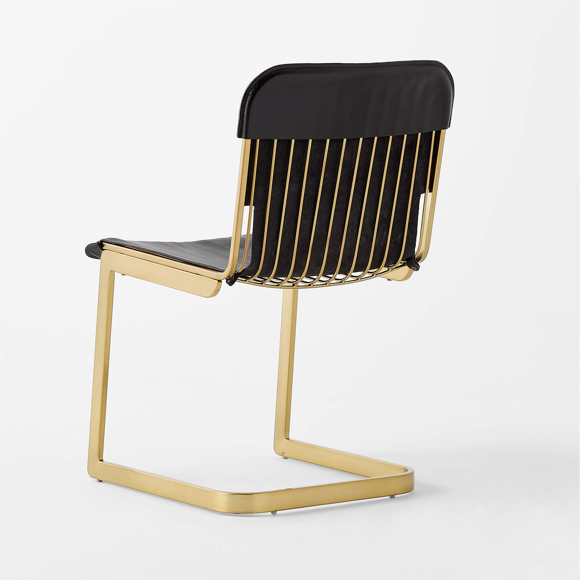 Rake Black Leather Chair by Kravitz Design + Reviews | CB2 | CB2