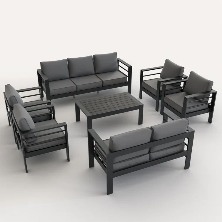 Roussel 9 - Person Outdoor Seating Group with Cushions | Wayfair North America
