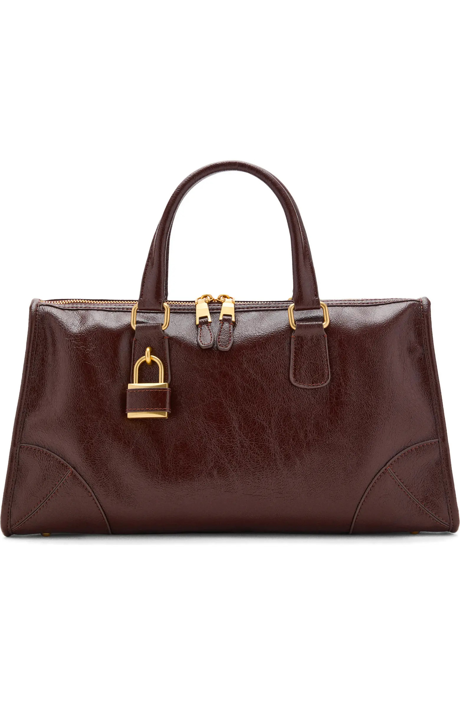 Faux Leather Satchel | Nordstrom