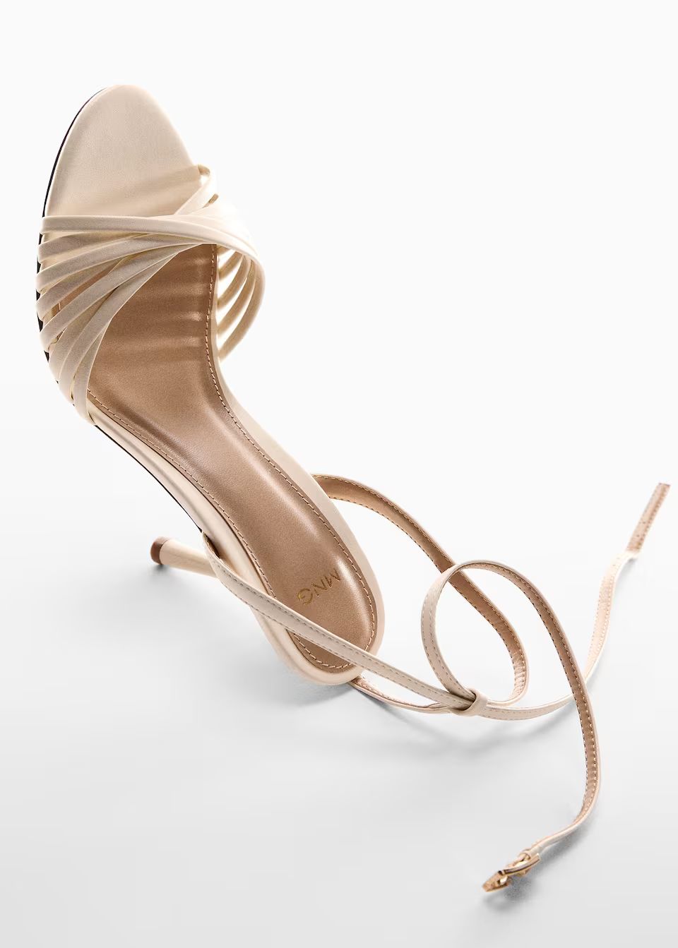 Strappy heeled sandals -  Women | Mango United Kingdom | MANGO (UK)