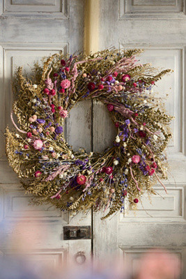 Fern + Flower Dried Wreath | Anthropologie (US)