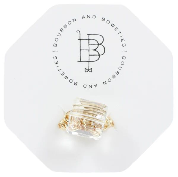 Clear Iridescent Ring | Bourbon and Boweties