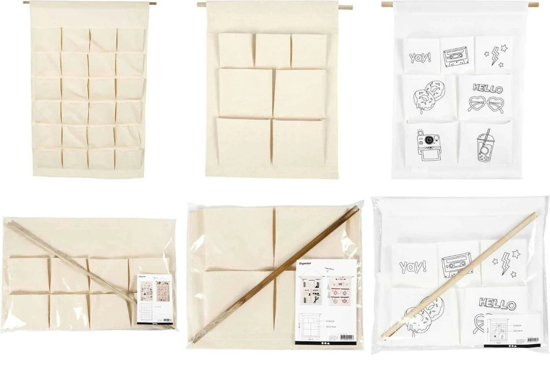 Advent Calendar Hanging Canvas Organiser Natural Pockets Christmas Filler - Etsy | Etsy (US)