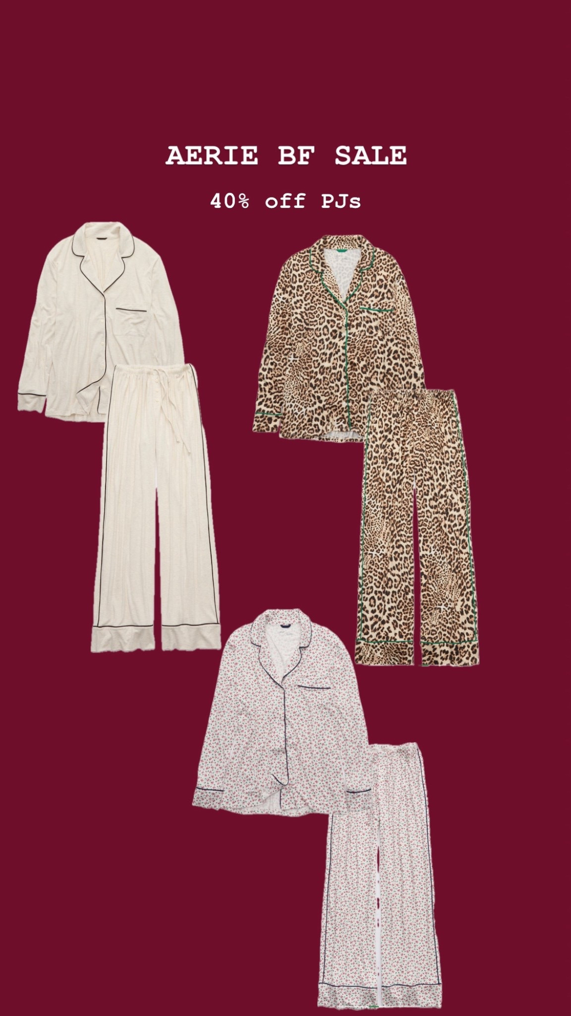 Aerie BF pj sale! 40% off!!! 😴