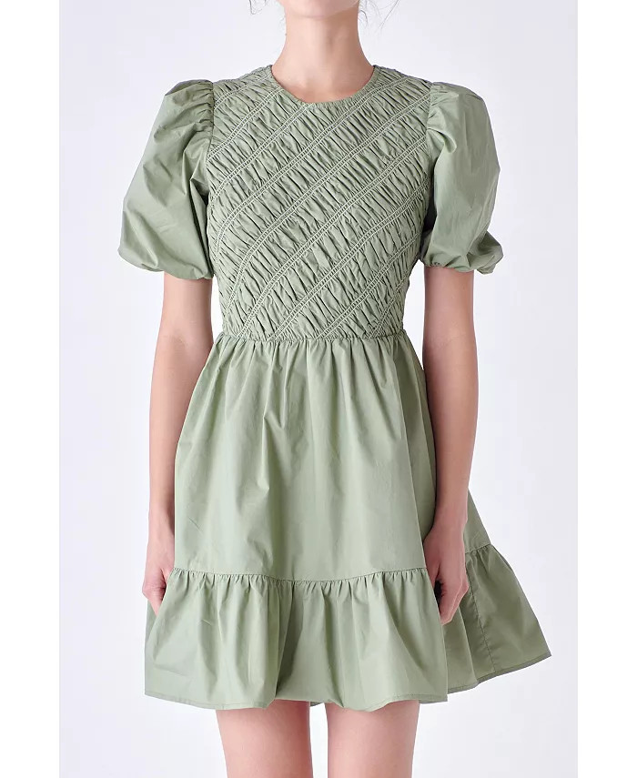 English Factory
          
        
  
      
          Women's Asymmetrical Smocked Mini Dress | Macy's