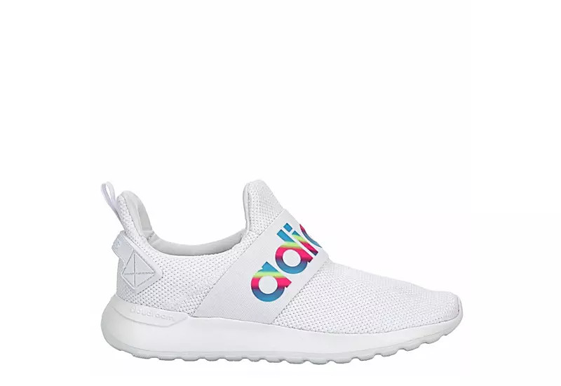 Adidas Girls Lite Racer Adapt Slip On Sneaker - White | Rack Room Shoes