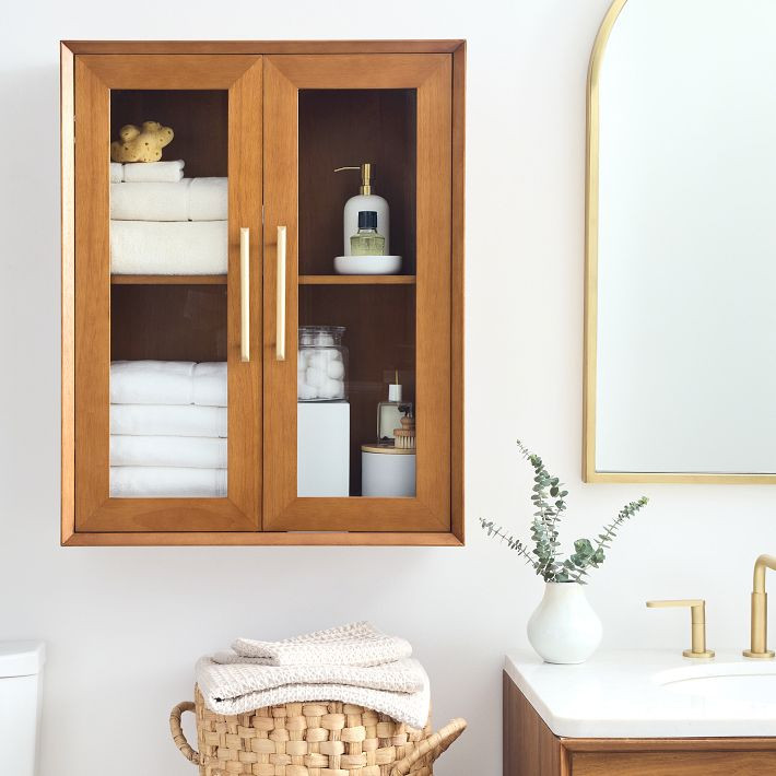 Mid-Century Large Bathroom Storage Cabinet | West Elm (US)