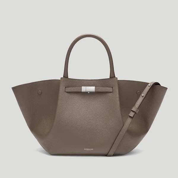 The Midi New York | Dark Taupe Small Grain | DeMellier | DeMellier