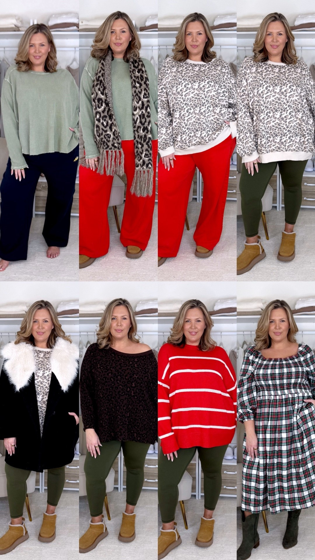 Not Your Mom’s December Outfit Ideas! 1. Wearing an XL in the top, I could do the L! Bottoms are a 2X! 2. Sweats are XXL and top is XL! 3. Both are XXL! 4. Both are XXL! 5. Wearing an XXL in the top and leggings, coat is a 2X! 6. Both are XXL! 7. Both are XXL! 8. Dress is a 18/20!

Plus size fashion, winter outfit ideas, holiday outfits, midsize outfit ideas, what to wear winter outfits, mom style, comfy casual, realistic outfit ideas

#LTKMidsize #LTKHoliday #LTKPlusSize