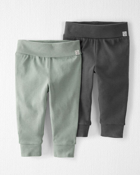 Baby 2-Pack Organic Cotton Joggers | Carter's Inc