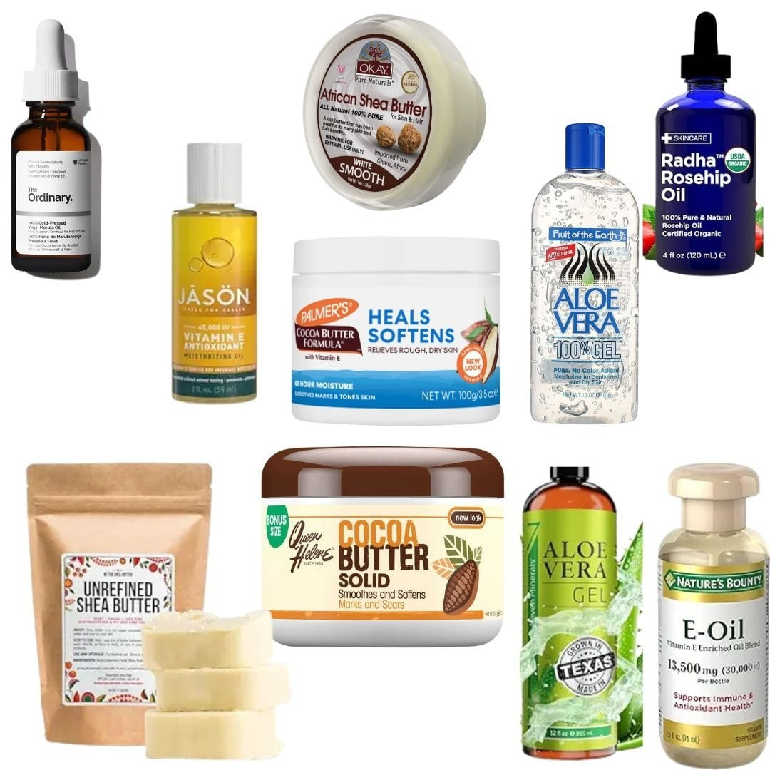 The best and most affordable vitamin e oil, cocoa butter, aloe vera, shea butter, and rose hip oil for healing skin

#LTKBeauty #LTKBaby #LTKKids