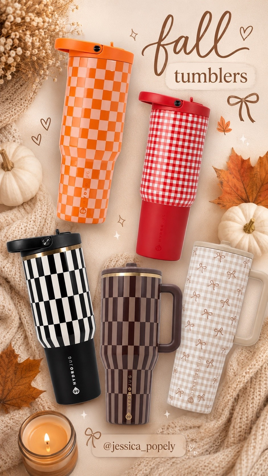 OBSESSED with all these fall tumblers! How is one to pick 😍🍂✨ @HydroJug @dickssportinggoods

#LTKgrwm #LTKmomlife #LTKSaleAlert