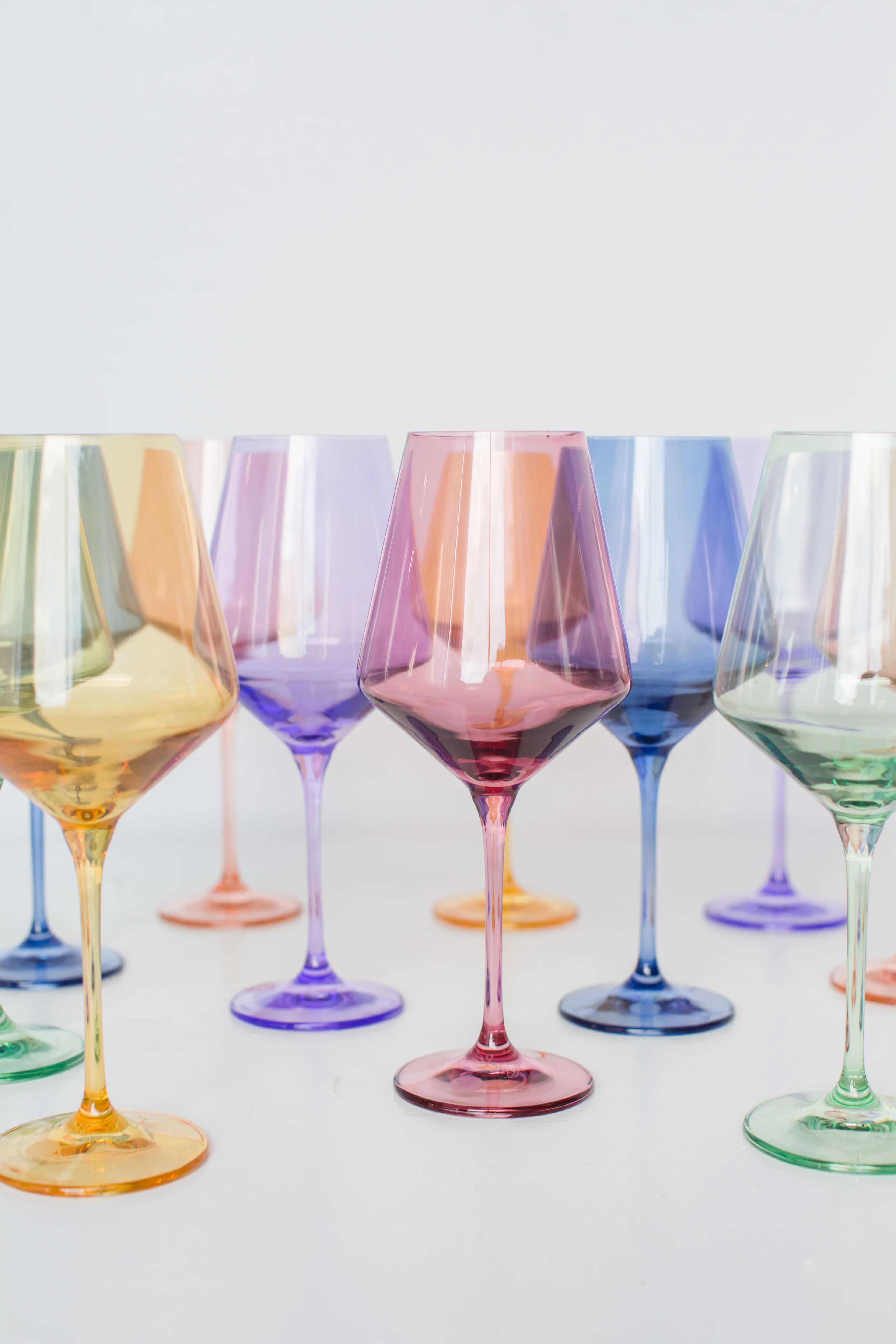 Estelle Colored Wine Stemware - Set of 6 {Mystery Box} | Estelle Colored Glass