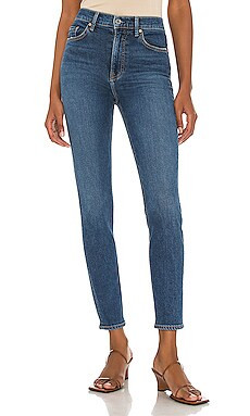 GRLFRND Kendall High Rise Stretch Skinny in Silverlake from Revolve.com | Revolve Clothing (Global)