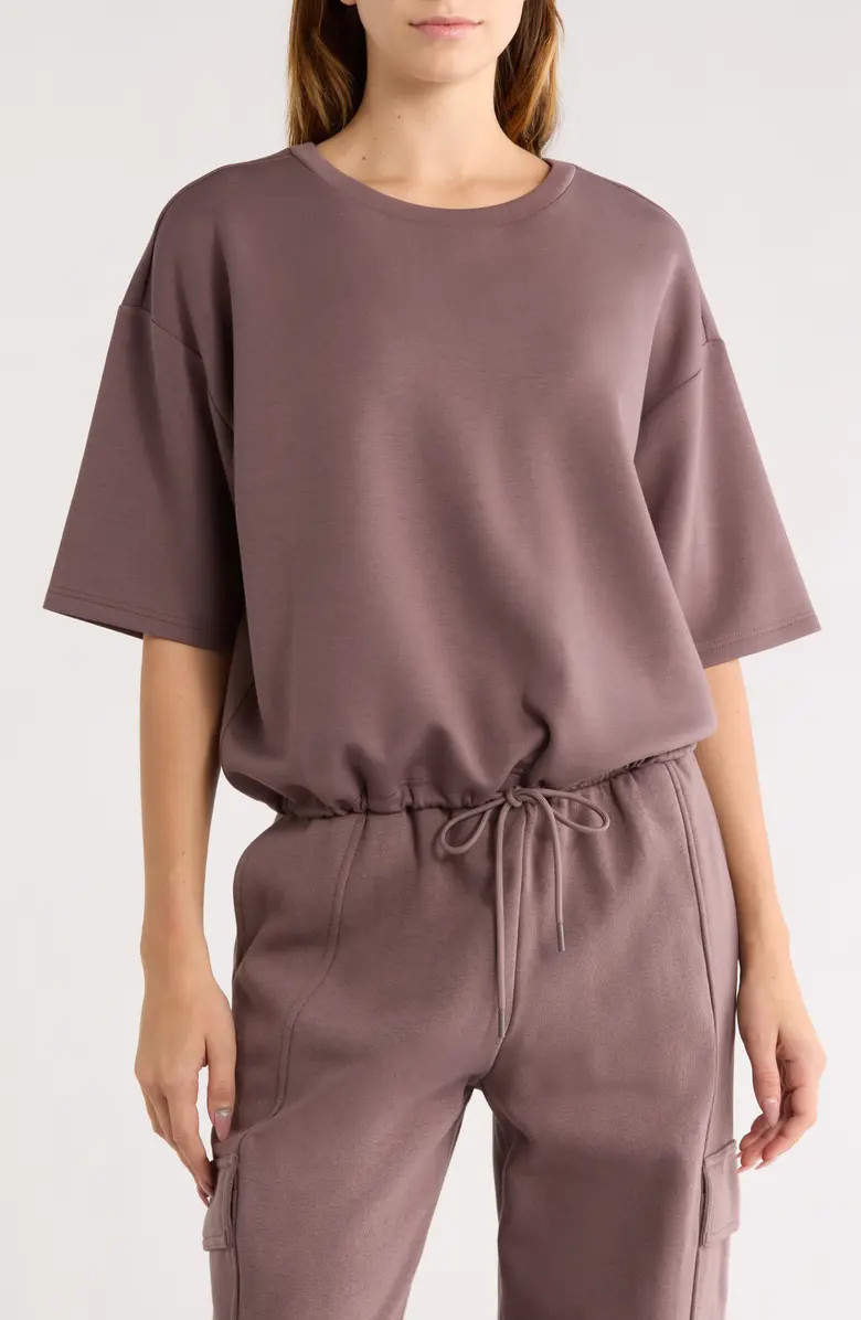 Z by Zella Whisper Drawstring Hem Knit Top | Nordstromrack | Nordstrom Rack