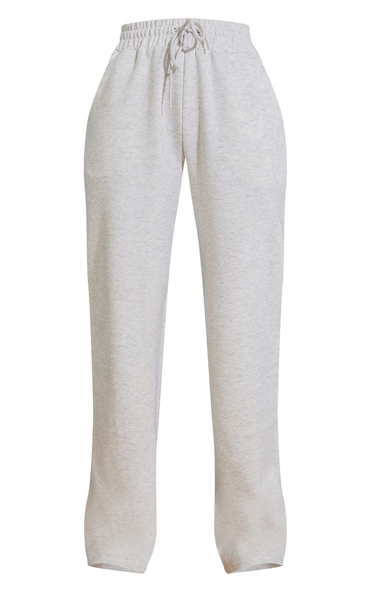 Grey Oversized Drawstring Wide Leg Joggers | PrettyLittleThing UK