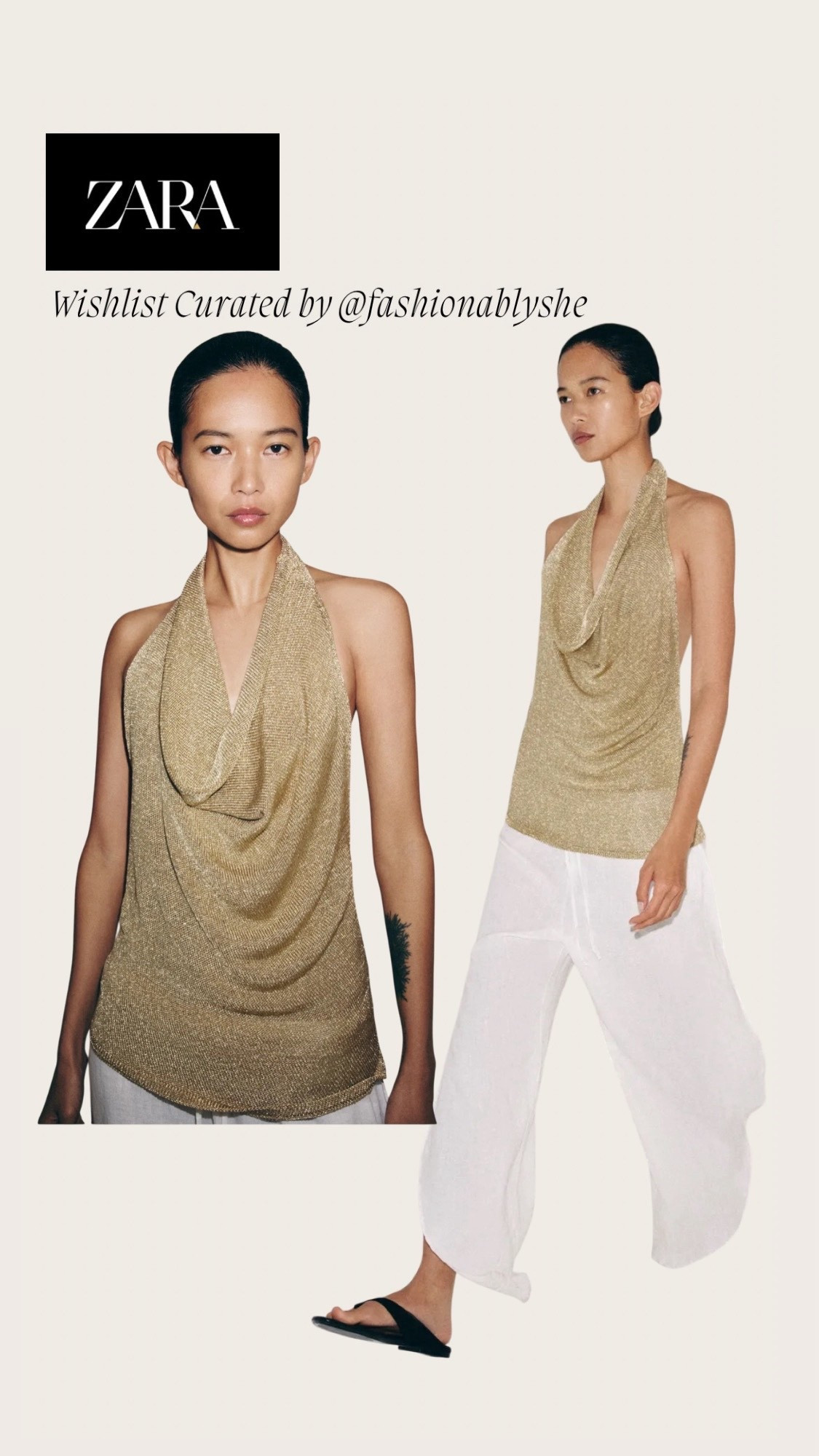 Zara gold halter top

#LTKdayinmylife #LTKmomlife #LTKOver40