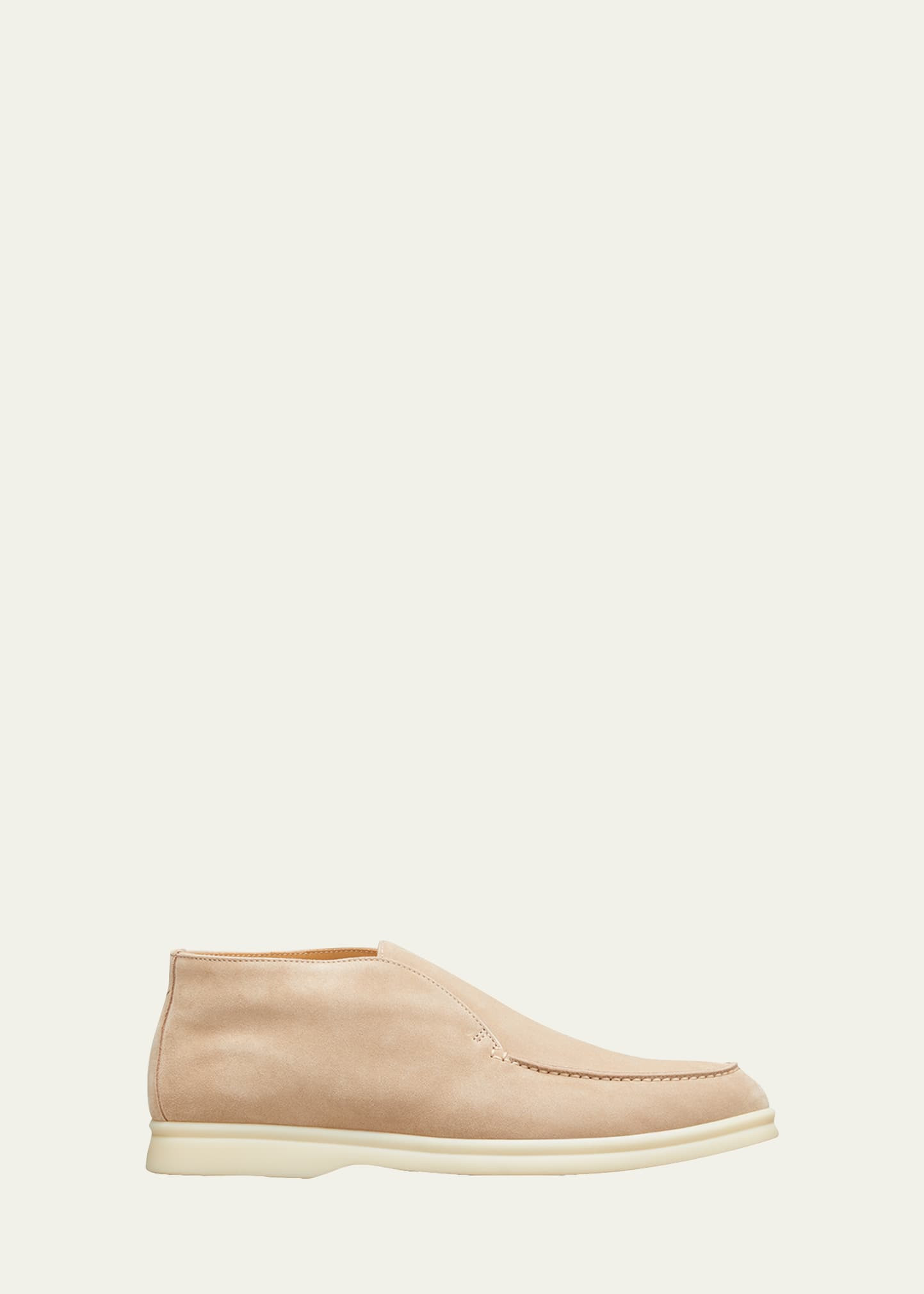 Loro Piana Open Walk Suede Booties | Bergdorf Goodman