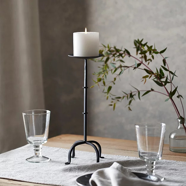 Rowan Pillar Candle Holder - Tall | Home & Bath | The White Company | The White Company (UK)