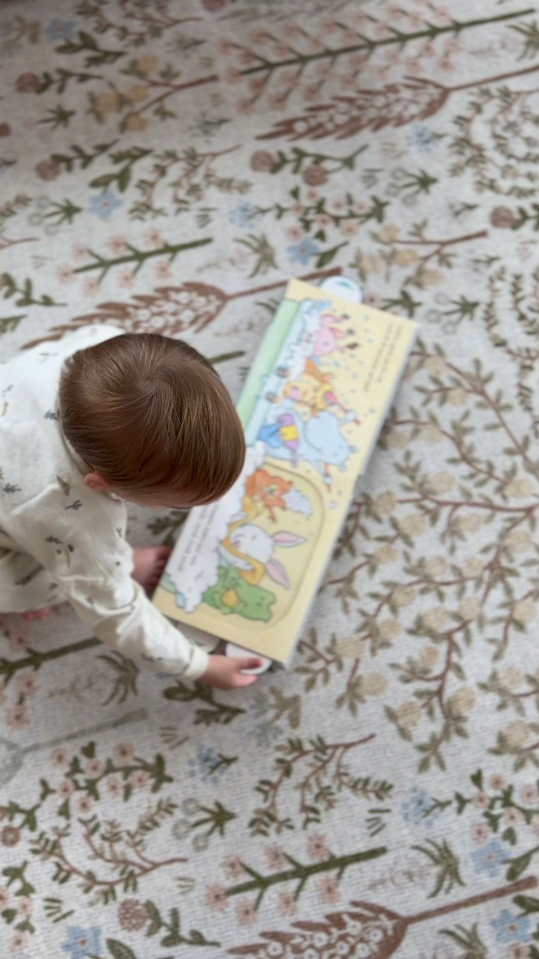 Our playroom update using the Rifle Paper x Loloi Canopy (CNP-01) rug has given our space a total lift. I love that the colors and pattern fit perfectly with our existing home. @loloirugs @riflepaperco