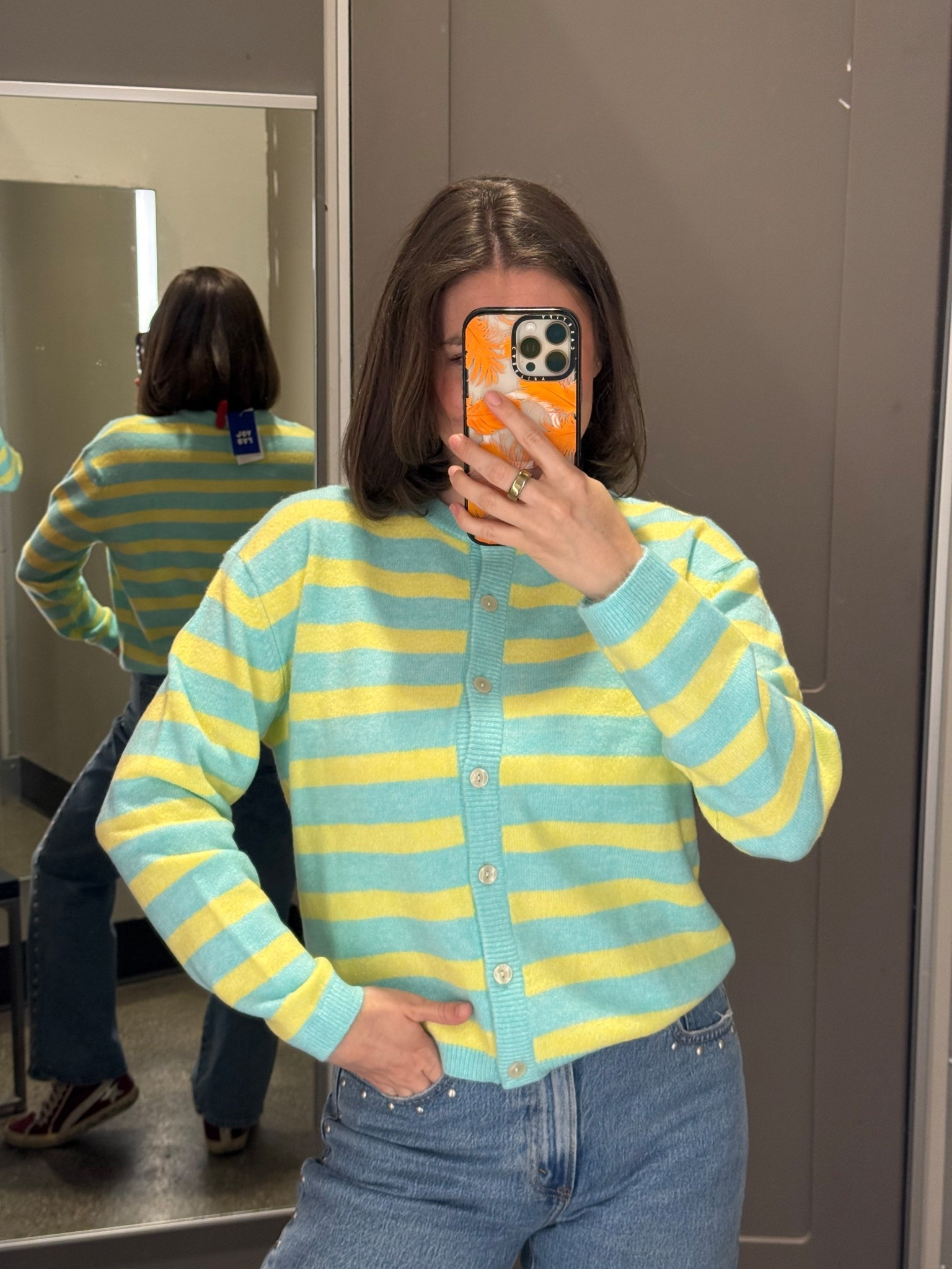 SUPER CUTE (AND AFFORDABLE) STRIPED SWEATER 🧚🏻🙂💚🍋 wearing size small 

#LTKFindsUnder50 #LTKdayinmylife #LTKootd