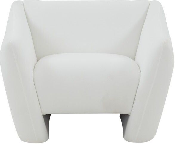 Stefanie Modern Accent Chair In White | 1stopbedrooms