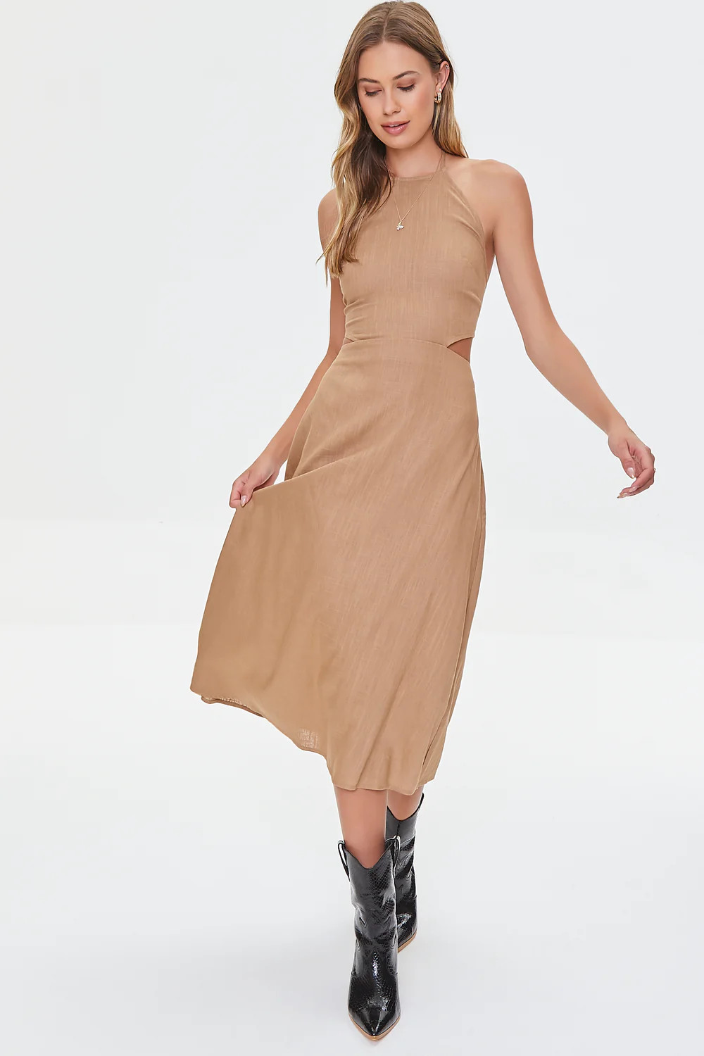 Cutout Self-Tie Halter Dress
– Forever 21 | Forever 21 CA