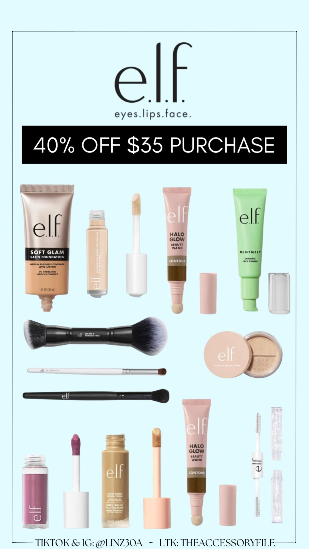 Tap any item below, click COPY CODE, then click SHOP NOW, then add anything to your cart, and PASTE the code at checkout! 

Makeup brushes, elf makeup, affordable makeup, contour brush, spring makeup

#LTKBeauty #LTKSaleAlert #LTKSpringSale