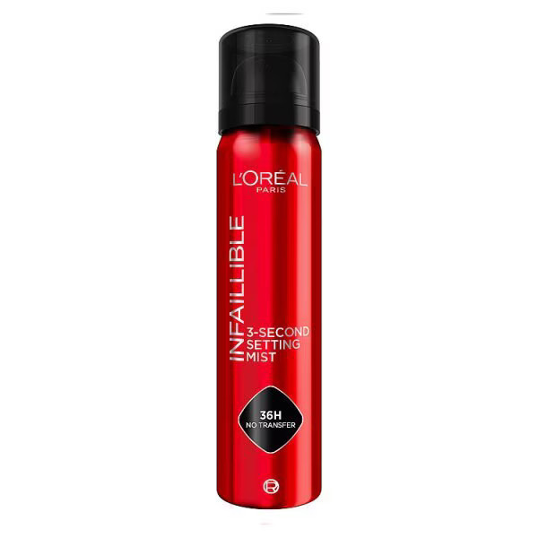 L'Oréal Paris Infallible 3-Second Makeup Setting Spray Mist 75ml | Superdrug
