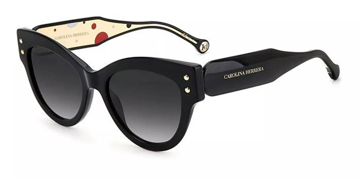 Carolina Herrera CH 0009/S 807/9O Women’s Sunglasses Black Size 54 | SmartBuyGlasses Global