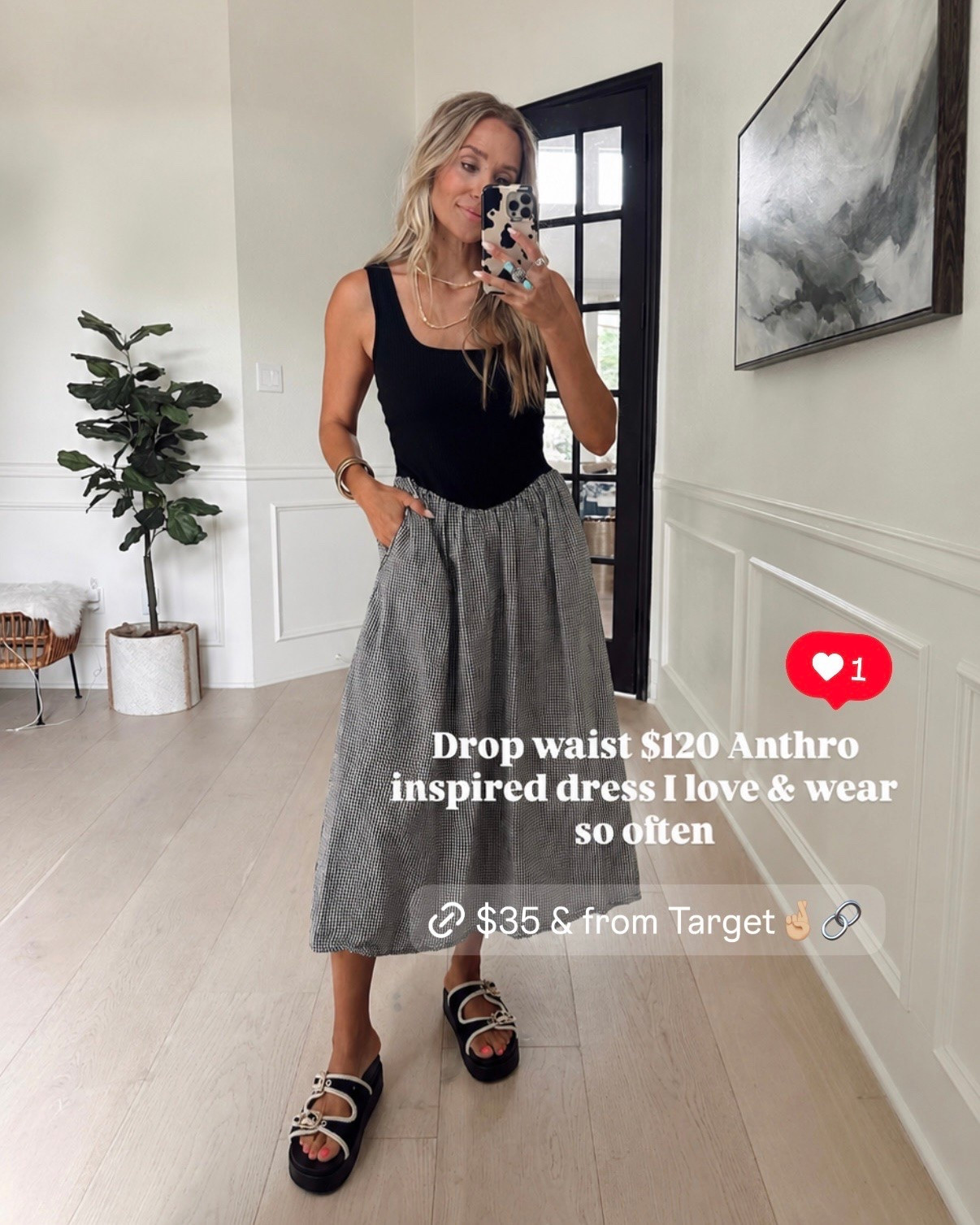 ✨SCROLL TO SHOP✨

🤍 Here's the stunning dress from Target in black & gingham.

Perfect for date night, summer vibes, beach or resort wear

#ad @Target

Wearing size s / my tts

#LTKdayinmylife
#LTKgrwm #LTKootd