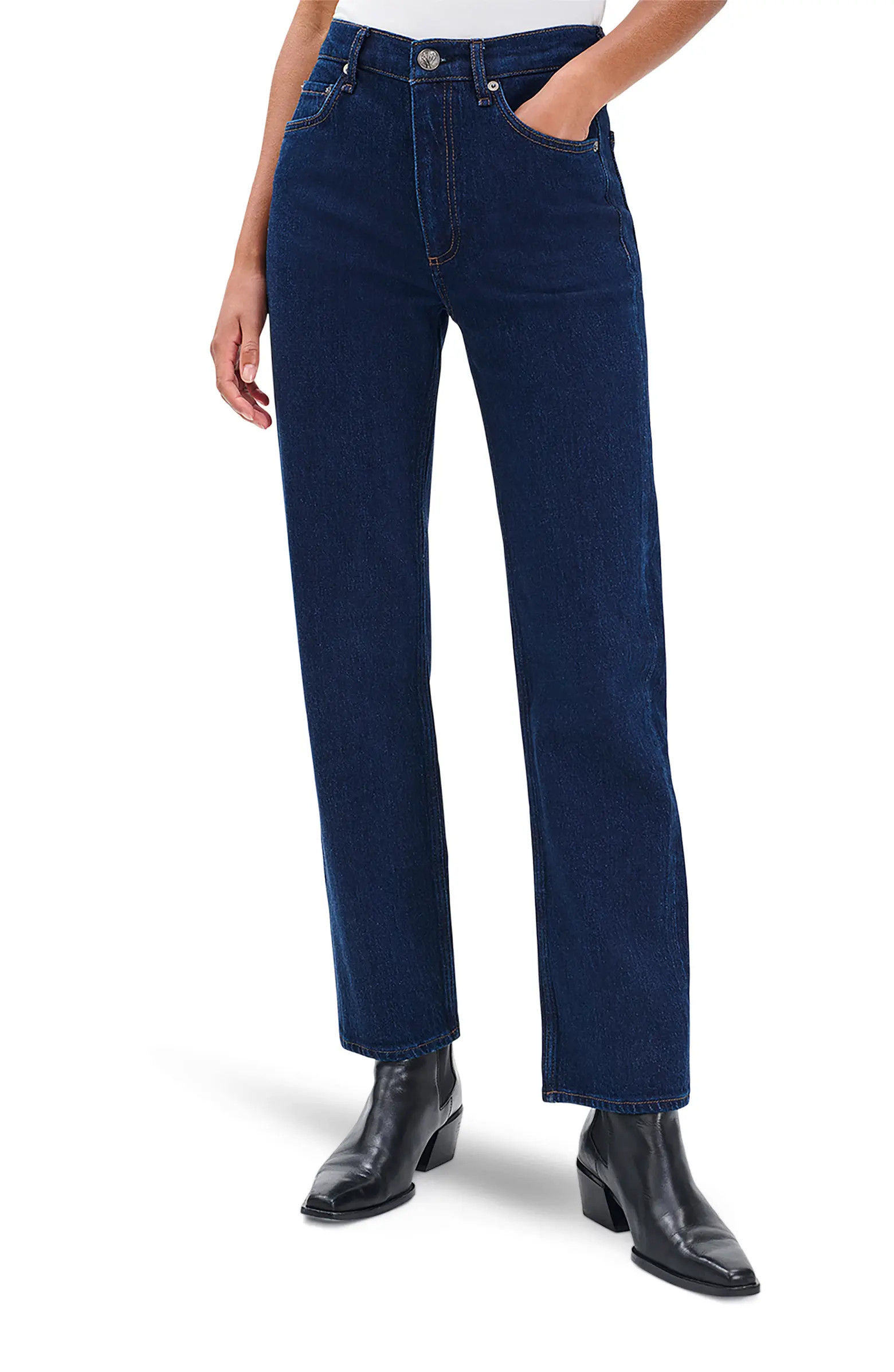 Harlow Mid Rise Straight Leg Jeans | Nordstrom